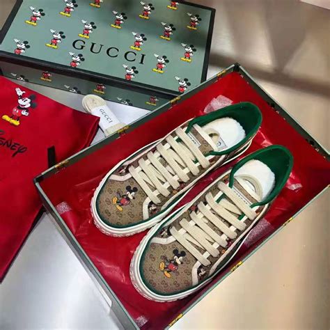 gucci tennis 1977 disney|gucci 1977 tennis shoes women's.